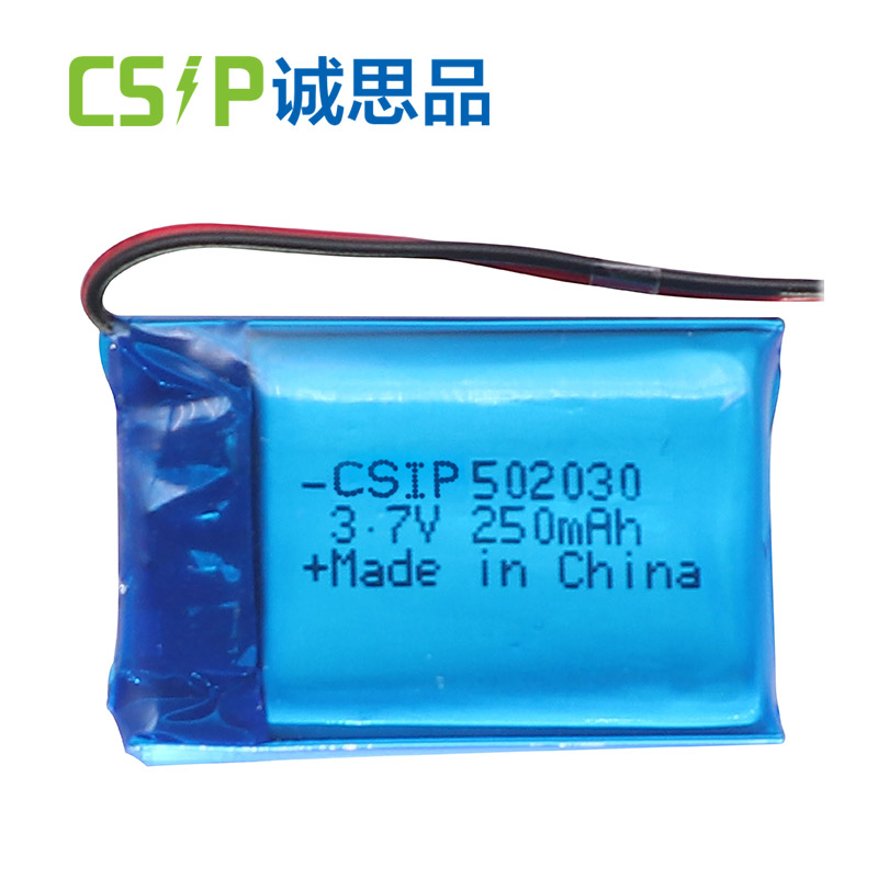 3.7V 250mAh Lipo Rechargeable Lithium Polymer OEM  Manufacturers 502030 CSIP Lithium Batteries