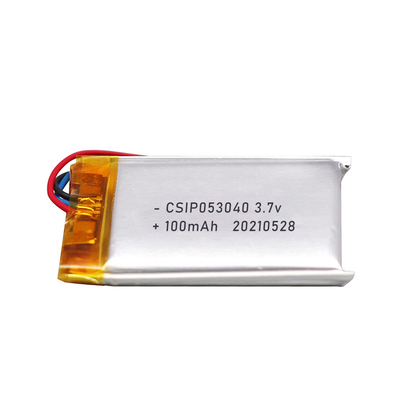 ODM 100mah 3.7v Rechargeable Lithium Polymer Battery Supplier CISP 053040